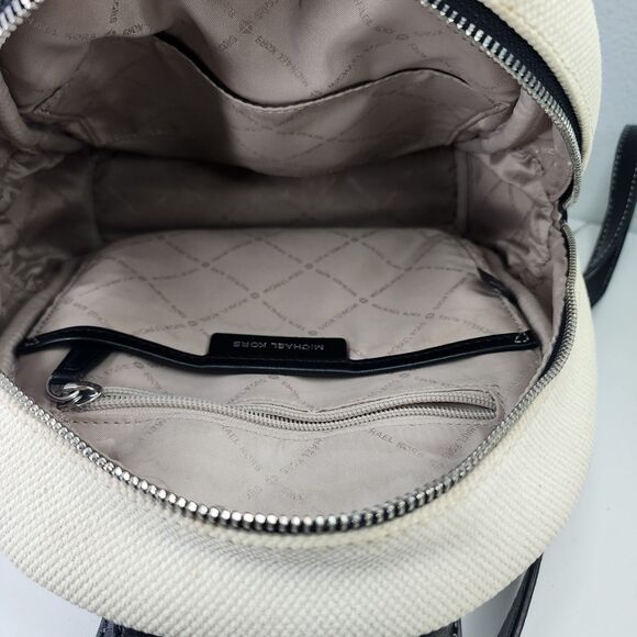 Rare Michael Kors Abbey Medium Backpack Graffiti Print Logo MK Bag MSRP $398 - Picture 10 of 12